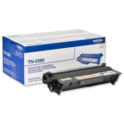 Image of Brother Laser Toner Cartridge High Yield Page Life 8000pp Black (ref Tn3380)