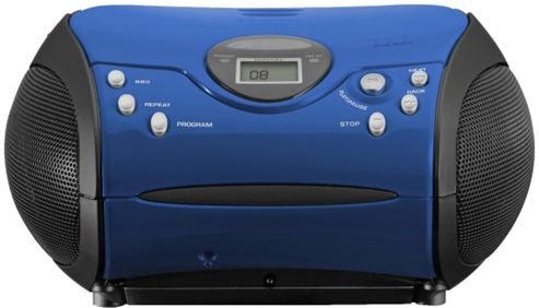 Image of Lenco Scd24 Portable Cd/radio Stereo System (blue)