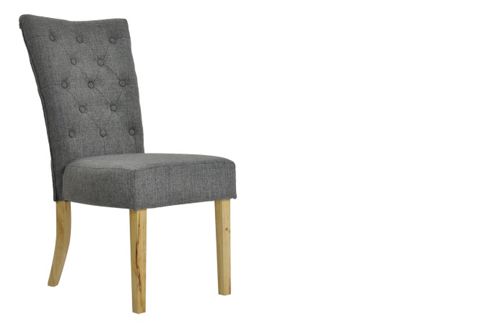 Image of Regent Grey Fabric Dining Chair