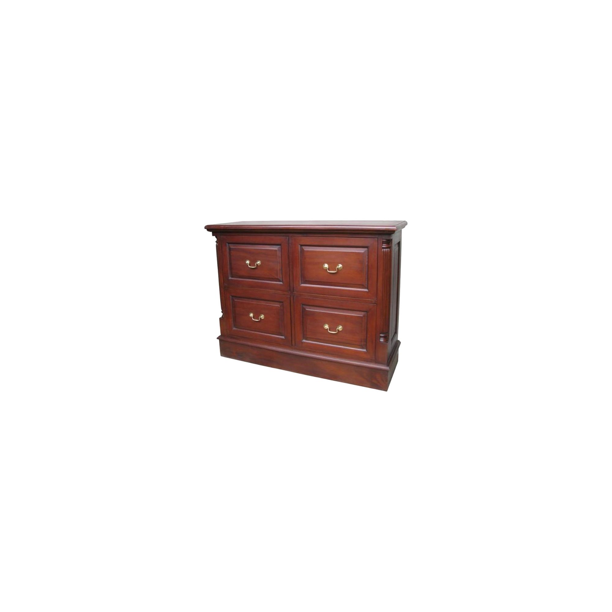 Lock stock and barrel Mahogany 4 Drawer Filing Cabinet in Mahogany at Tescos Direct