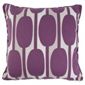 Tesco Cushions Retro Print Cushion, Plum.
