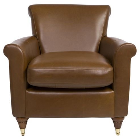 Image of Pemberley Armchair Leather Teak