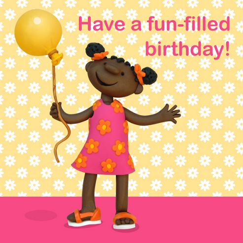 Image of Holy Mackerel Greeting Card - Birthday Balloon Birthday Greetings Card