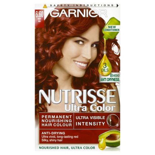 Image of Garnier Nutrisse Ultra-colour 6.60 Fiery Red 12
