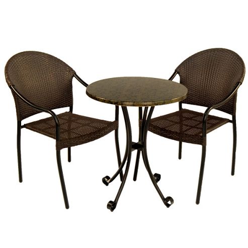 Image of Europa Leisure Fleuretta Round Steel Bistro Set