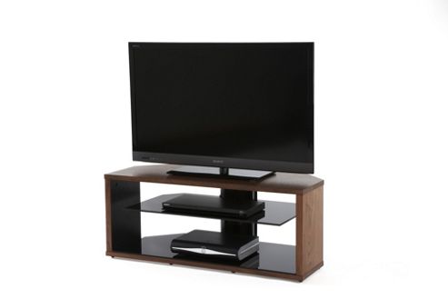 Image of Off The Wall Mono Tv Stand - Walnut Veneer