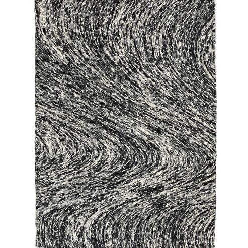 Image of Think Rugs Inca Black Tufted Rug - 120 Cm X 170 Cm (3 Ft 11 In X 5 Ft 7 In)