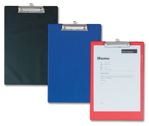 Image of Rapesco Standard Clipboard With Pen Holder Foolscap Blue Ref Vstcb0l3