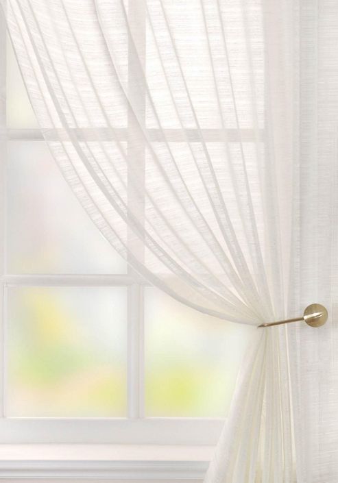 Image of Lucerne Voile Curtain Panel - Cream