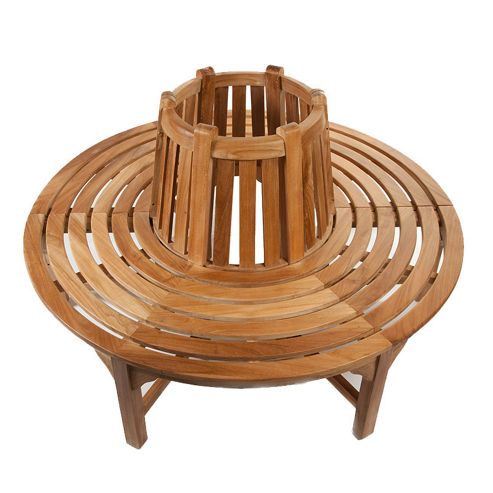 Image of Full Round Teak Tree Seat/bench 150m