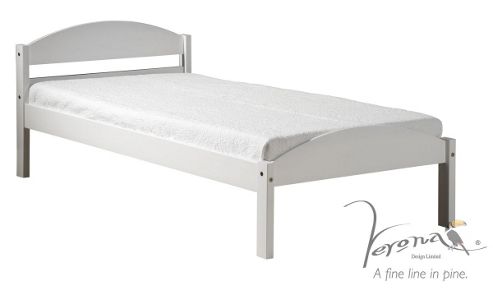 Image of Maximus White And White 3ft Bedframe