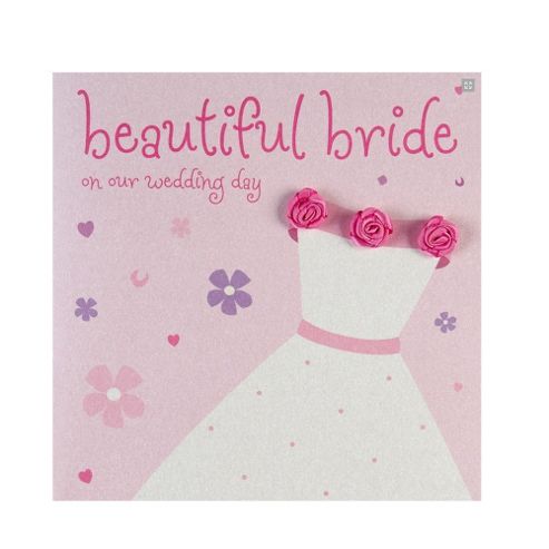 Image of Fashionista - Beautiful Bride Wedding Card