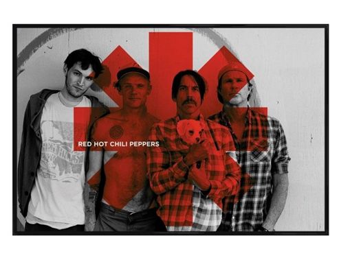 Image of Red Hot Chili Peppers Gloss Black Framed I'm With You Rhcp Poster