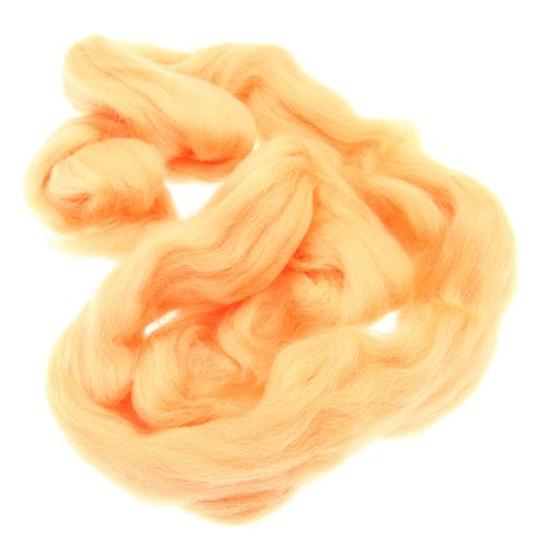 Image of Dhf-r10 Apricot 20g Falkland Wool Tops