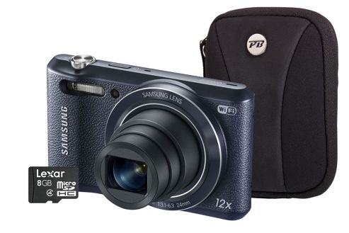 Image of Samsung Wb35f Smart Black Camera Kit Inc 8gb Micro Sd Card And Case