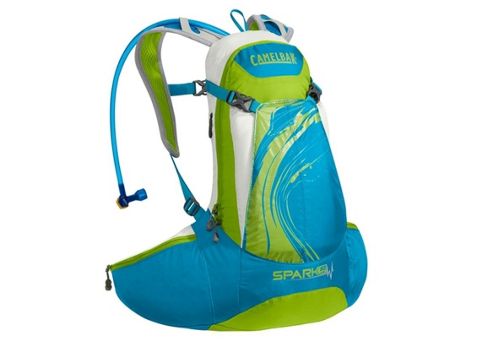 Image of 2014 Camelbak Spark 10 Womens Hydration Pack Blue Jewel/ Chartreuse