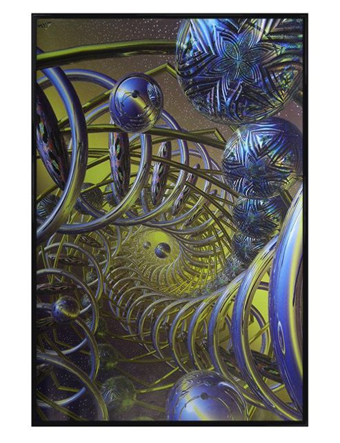 Image of Jurgen Ziewe Gloss Black Framed Light And Magic Poster