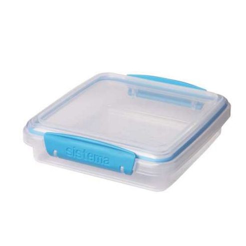 Image of Sistema Sandwich Box To Go, 450ml, Aqua Blue