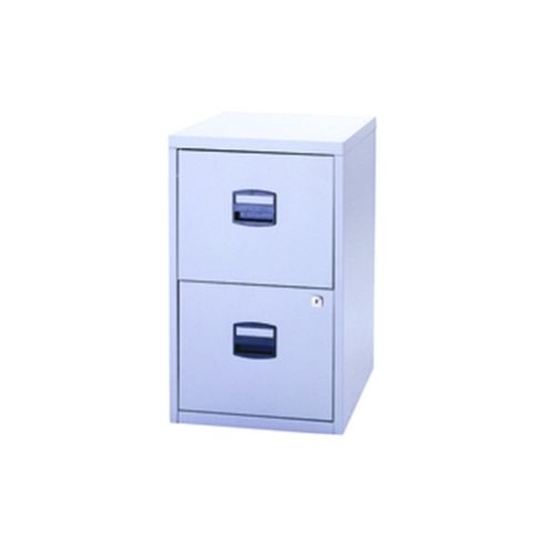 Image of Bisley A4 Homefiler 2 Drawer Lockable Goose Grey Pfa2-87