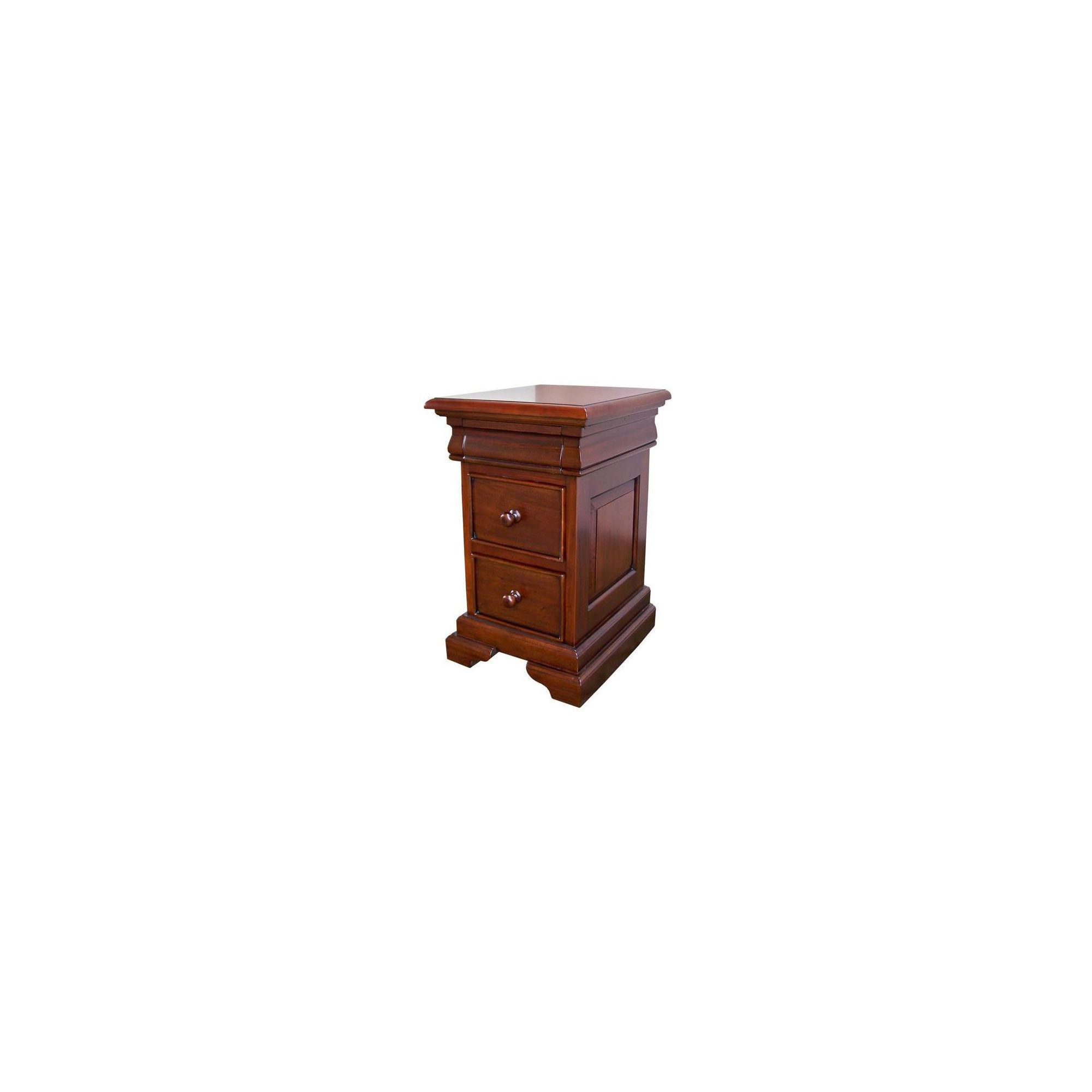 Lock stock and barrel Louis Philippe Sleigh Style 2-3 Drawer Bedside in Mahogany - Antique White at Tescos Direct