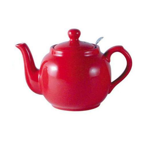 Image of London Pottery Farmhouse Filter Teapot, 2 Cup, Red