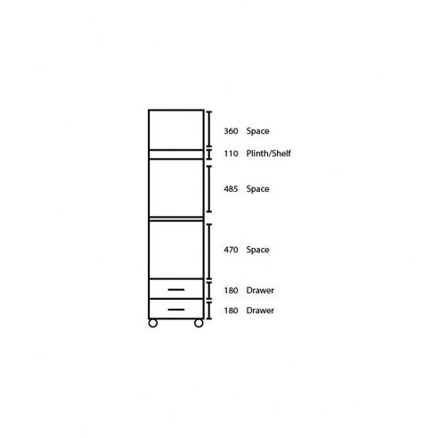 Image of Ideal Furniture Bobby 1 Door Wardrobe - Walnut