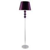 Tesco Lighting 3 Ball Glass Floor Light, Plum