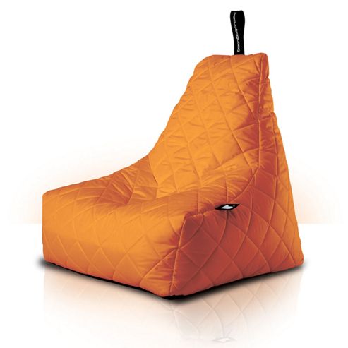 Image of Luxury Quilted Bean Bag - Orange