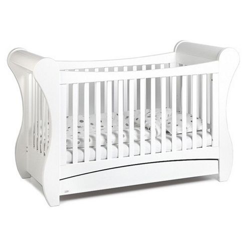 Image of Troll Sleigh Cot Bed (white)
