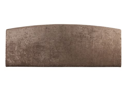 Image of Serene Furnishings Anastasia Upholstered Headboard - Chocolate - Small Double