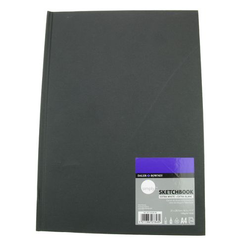 Image of Daler Rowney Simply Sketchbook A4 - 21cm X 29.7cm Extra White