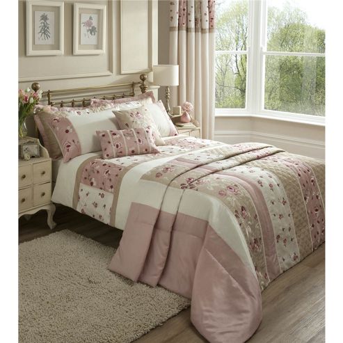 Image of Catherine Lansfield Imogen Pillowsham 50x75cm Pink