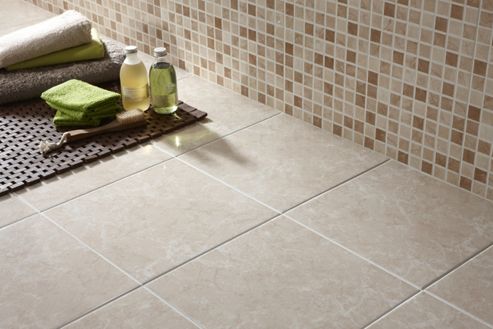 Image of Elgin Cappucino Beige Pressed Mosaic Ceramic Tile 248x398mm Box Of 10 (0.99 M-- / Box)