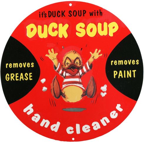 Image of Duck Soup Tin Sign