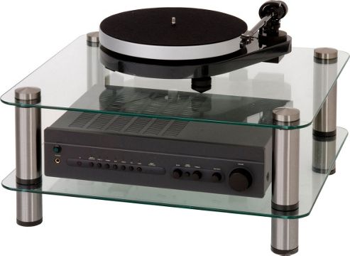 Image of Optimum Prelude Slimline Two Shelf Hifi Stand