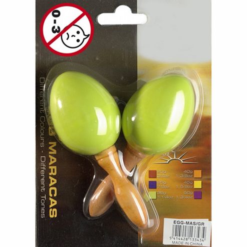 Image of A-star Egg Maracas - Green