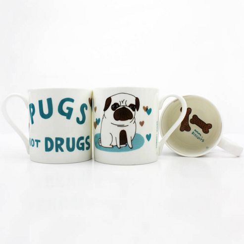 Image of Pugs Not Drugs Mug