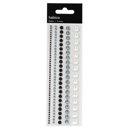 Image of Habico Jewels Pearls - Greys/blacks