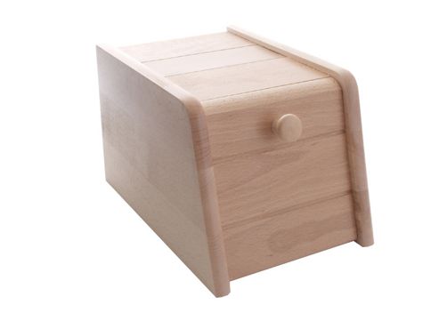 Image of Stow 1400 Bread Bin Drop Front Beech 20cm