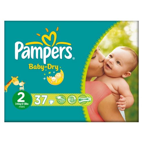 Image of Pampers Baby Dry Size 2 Carry Pack - 37 Nappies