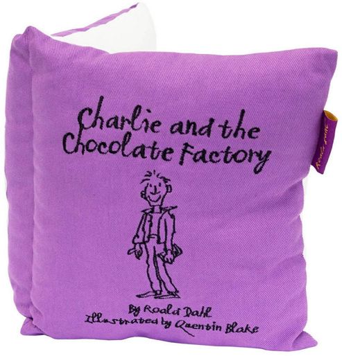 Image of Charlie And The Chocolate Factory Book Cushion
