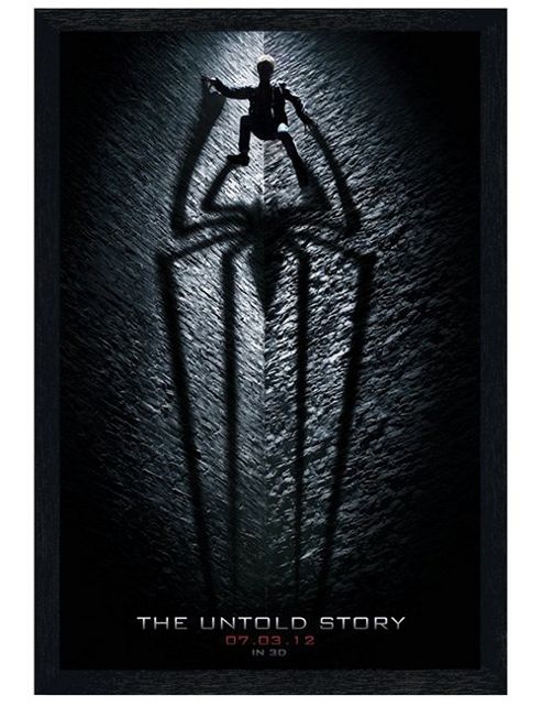 Image of The Amazing Spider-man Black Wooden Framed The Untold Story Poster