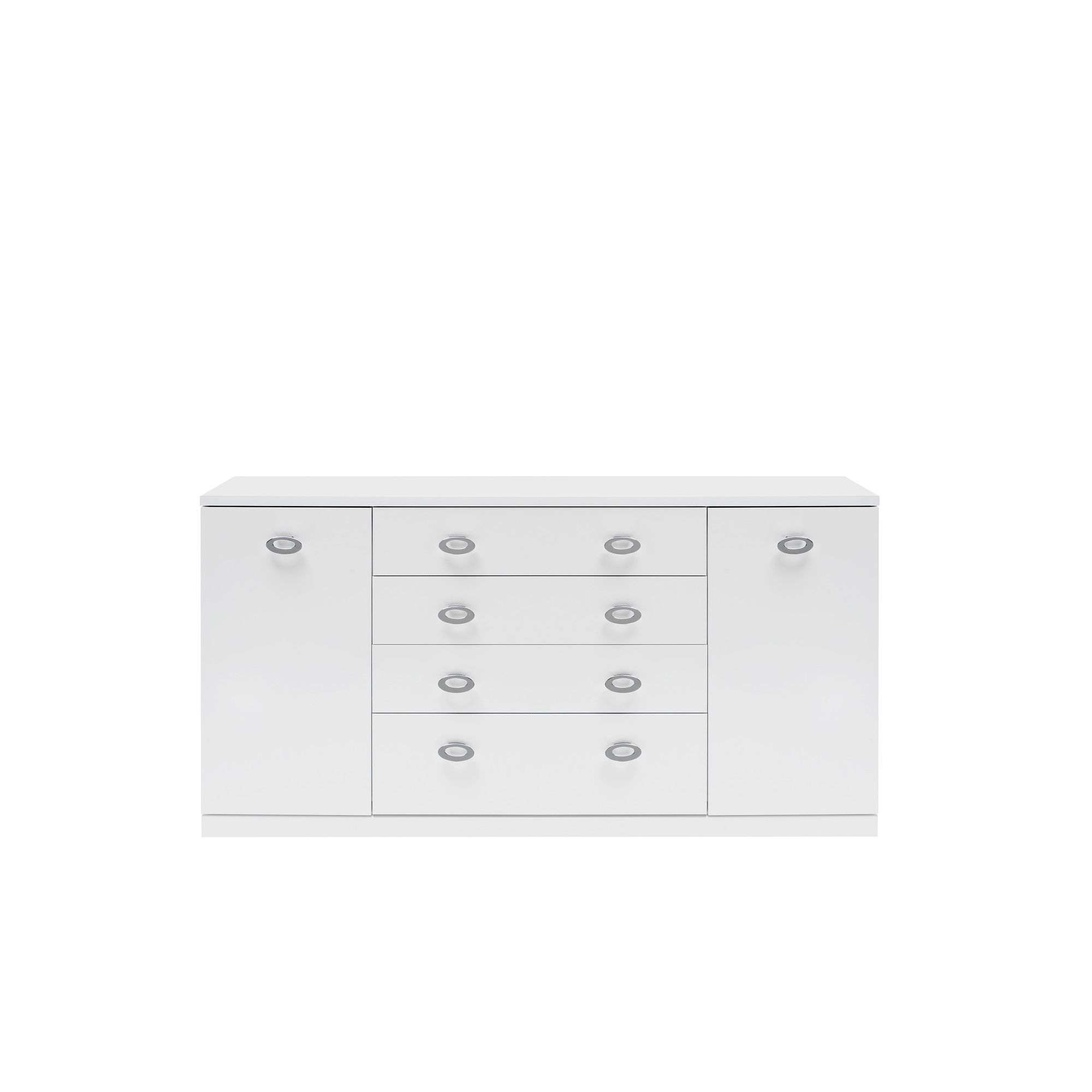 Caxton Manhattan Large 2 Door / 4 Drawer Sideboard in White Gloss at Tesco Direct