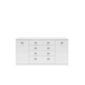 Caxton Manhattan Large 2 Door / 4 Drawer Sideboard in White Gloss