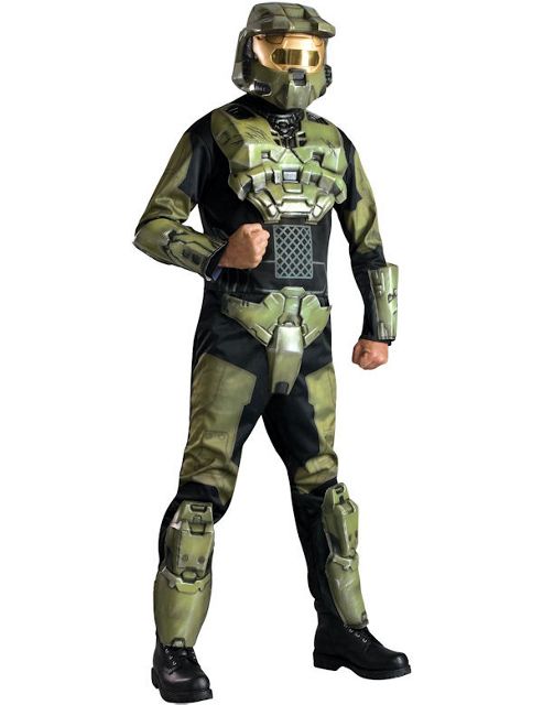 Image of Adult Deluxe Master Chief Halo Costume Standard