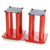 Atacama Speaker Stands in Red - Height 400mm