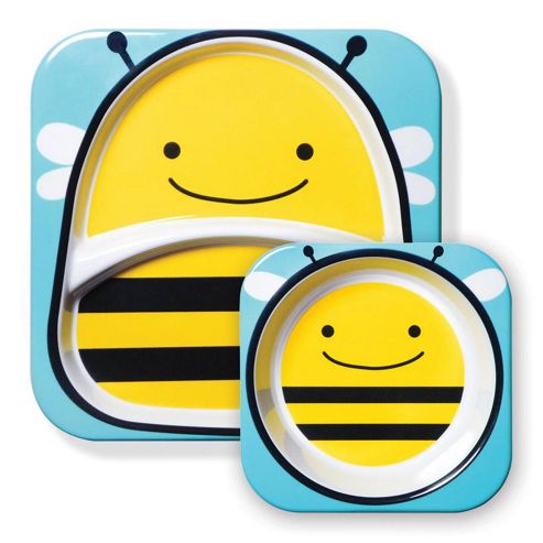 Image of Skip Hop Zoo Tabletop Plate & Bowl Set - Bee