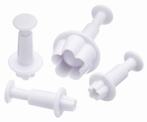 Image of Set Of Four Daisy Fondant Plunger Cutters