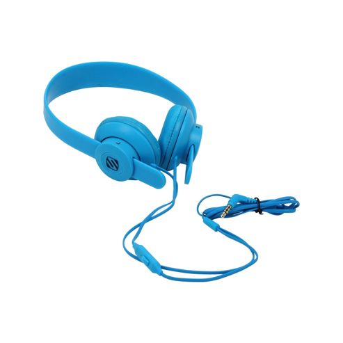 Image of Scosche Lobedope On Ear Headphones (blue) With Microphone
