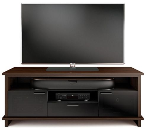 Image of Bdi Braden Chocolate Stained Walnut Tv Cabinet